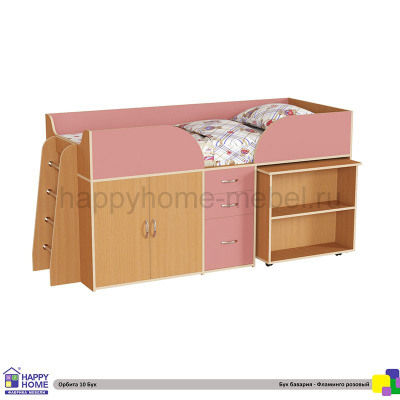 КРОВАТЬ-ЧЕРДАК ОРБИТА 10 (КОРПУС - БУК БАВАРИЯ)