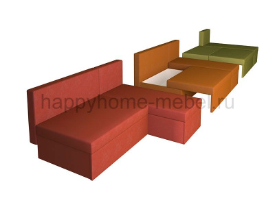 УГЛОВОЙ РАЗДВИЖНОЙ ДИВАН BAMBINI PANNO 13 (ДВУСПАЛЬНЫЙ)