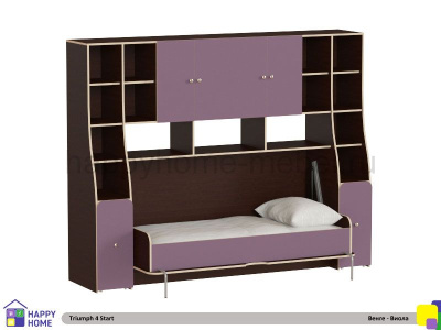 ДЕТСКАЯ СТЕНКА С ОТКИДНОЙ КРОВАТЬЮ ТРИУМФ - 4 (СТАРТОВАЯ КОМПЛЕКТАЦИЯ)