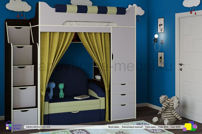 ДВУХЪЯРУСНАЯ КРОВАТЬ С ДИВАНОМ FELICITA SOFT 8