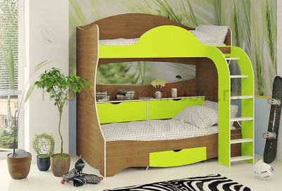 ДВУХЪЯРУСНАЯ КРОВАТЬ BAMBINI 5