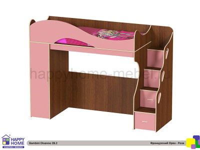 КРОВАТЬ-ЧЕРДАК BAMBINI DIVANNO 28.2 (БЕЗ ДИВАНА)