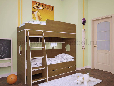 Двухъярусная кровать BamBini 7 200