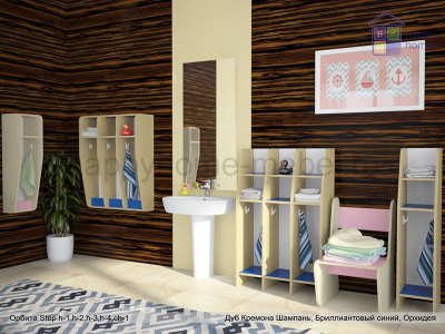 НАПОЛЬНАЯ КАБИНКА ОРБИТА STEP H3  (ДЛЯ РАЗДЕВАЛКИ)