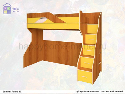 КРОВАТЬ-ЧЕРДАК BAMBINI PANNO 16