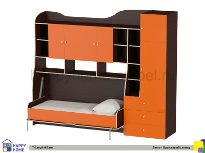 ДЕТСКАЯ СТЕНКА С ОТКИДНОЙ КРОВАТЬЮ ТРИУМФ - 4 (БАЗОВАЯ КОМПЛЕКТАЦИЯ)