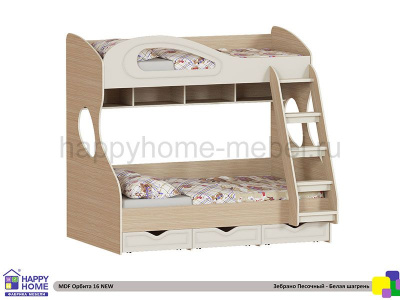ДВУХЪЯРУСНАЯ КРОВАТЬ ОРБИТА 16 NEW МДФ