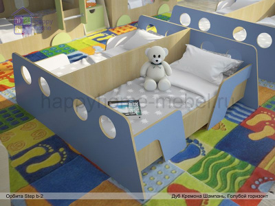 РАЗДЕЛЬНАЯ ДВУСПАЛЬНАЯ КРОВАТЬ ОРБИТА STEP B2 (ДЛЯ 2-Х ДЕТЕЙ)