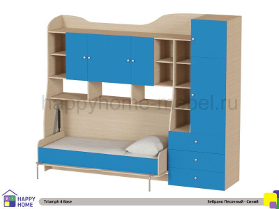 ДЕТСКАЯ СТЕНКА С ОТКИДНОЙ КРОВАТЬЮ ТРИУМФ - 4 (БАЗОВАЯ КОМПЛЕКТАЦИЯ)
