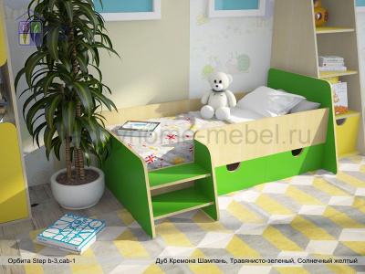 ОДНОСПАЛЬНАЯ КРОВАТЬ ОРБИТА STEP B3 (С ЯЩИКАМИ)