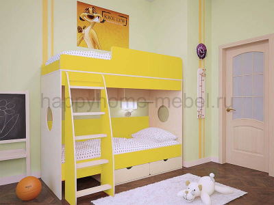 Двухъярусная кровать BamBini 7 200
