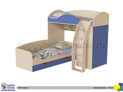 ДВУХЪЯРУСНАЯ КРОВАТЬ «КАПРИЗ» МДФ