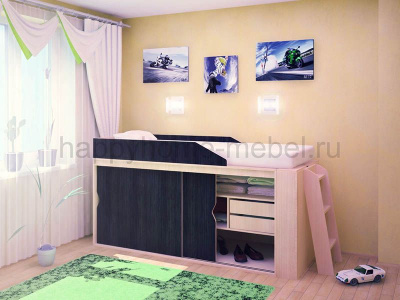 НИЗКАЯ КРОВАТЬ-ЧЕРДАК HAPPY KIDS K-9.2L