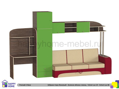 ДЕТСКАЯ СТЕНКА ТРИУМФ -2 (БАЗОВАЯ КОМПЛЕКТАЦИЯ)