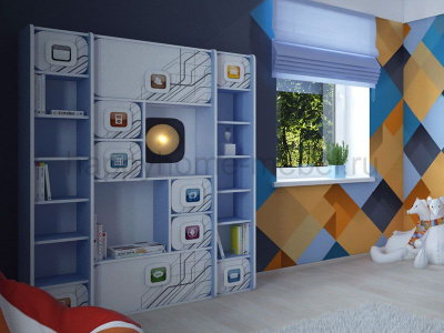 СТЕЛЛАЖ СО ШКАФЧИКАМИ FELICITA TREND M-7 ДЛЯ МАЛЬЧИКА