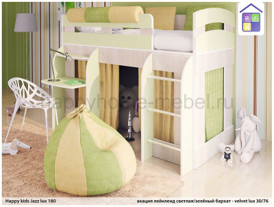 КРОВАТЬ-ЧЕРДАК HAPPY KIDS JAZZ LUX 180Х90