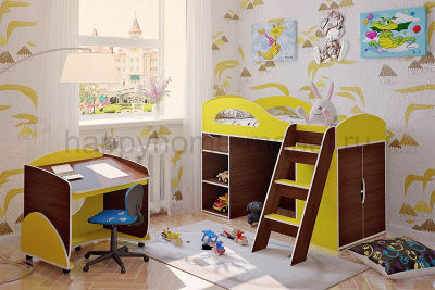 НИЗКАЯ КРОВАТЬ-ЧЕРДАК BAMBINI 30