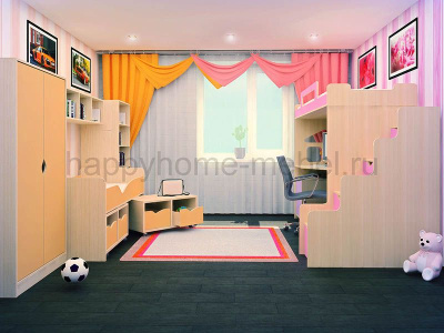 ДЕТСКАЯ КОМНАТА ДЛЯ ДВОИХ HAPPY KIDS R-7