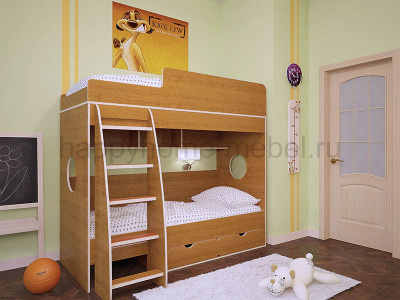 Двухъярусная кровать BamBini 7 200