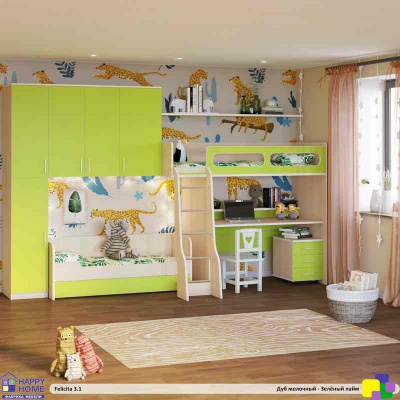 ДВУХЪЯРУСНАЯ КРОВАТЬ FELICITA KIDS 3.1