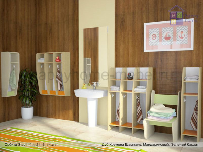 НАПОЛЬНАЯ КАБИНКА ОРБИТА STEP H3  (ДЛЯ РАЗДЕВАЛКИ)