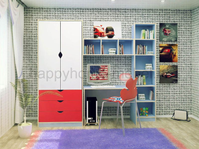 ДЕТСКАЯ СТЕНКА С РАБОЧЕЙ ЗОНОЙ HAPPY KIDS K-14