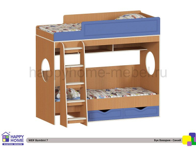ДВУХЪЯРУСНАЯ КРОВАТЬ BAMBINI 7 МДФ 190