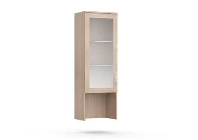 СЕКЦИЯ КОМБИНИРОВАННАЯ GLOSS (ПОЛКИ И ФАСАД СТЕКЛО)