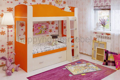 ДВУХЪЯРУСНАЯ КРОВАТЬ «ЛОТОС»