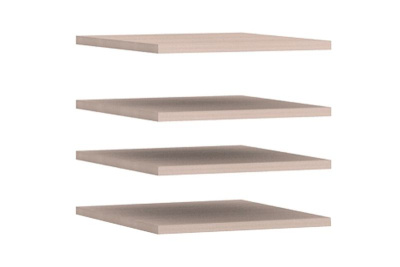 КОМПЛЕКТ ПОЛОК ИЗ ЛДСП К ШКАФУ ДЛЯ ОДЕЖДЫ GLOSS