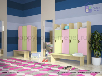 ЗАКРЫТАЯ КАБИНКА СО СКАМЬЕЙ ОРБИТА STEP H7 (ДЛЯ 3-Х ДЕТЕЙ)