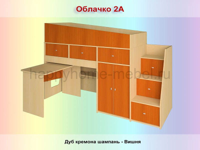 КРОВАТЬ-ЧЕРДАК РАДУГА ОБЛАЧКО 3А