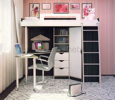 КРОВАТЬ-ЧЕРДАК HAPPY KIDS K-1M