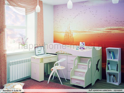 ДЕТСКАЯ КРОВАТЬ-ЧЕРДАК BAMBINI 9 SUITE M