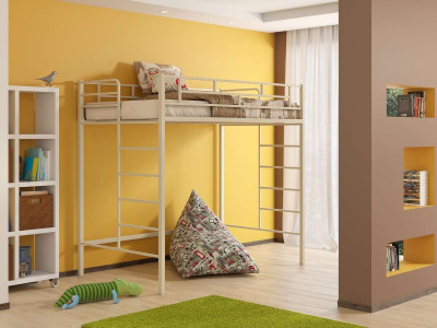 ДЕТСКАЯ МЕТАЛЛИЧЕСКАЯ КРОВАТЬ-ЧЕРДАК АМСТЕРДАМ-2 190Х120