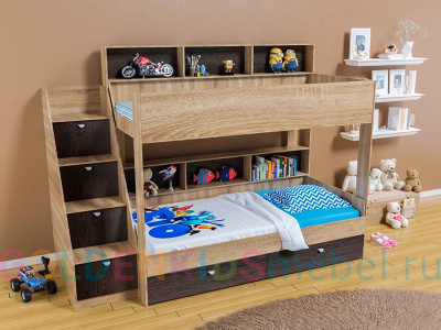 ДВУХЪЯРУСНАЯ КРОВАТЬ GOLDEN KIDS 10