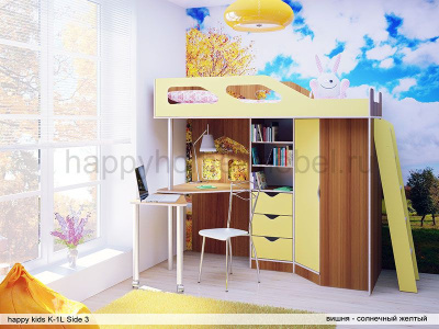 КРОВАТЬ-ЧЕРДАК HAPPY KIDS K-1L SIDE-3