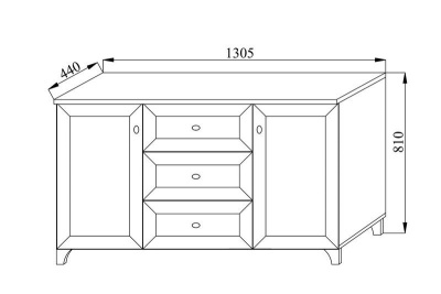 КОМОД TWIST (НИЦЦА) 03 НИЗКИЙ