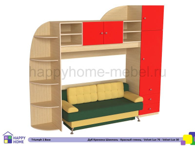 ДЕТСКАЯ СТЕНКА ТРИУМФ -1 (БАЗОВАЯ КОМПЛЕКТАЦИЯ)