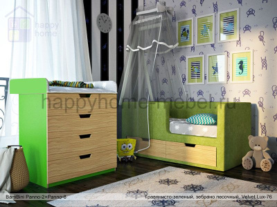 КОМОД BAMBINI PANNO 8 (С ПЕЛЕНАЛЬНЫМ СТОЛИКОМ)