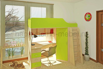 КРОВАТЬ-ЧЕРДАК ОРБИТА 7 (КОРПУС - БУК БАВАРИЯ)