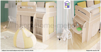 КРОВАТЬ-ЧЕРДАК HAPPY KIDS JAZZ LUX 160Х80
