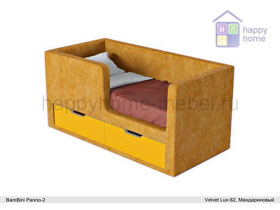 МЯГКАЯ ДЕТСКАЯ КРОВАТЬ BAMBINI PANNO 2 С ТУМБОЙ