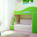 Двухъярусные кровати с диваном Bambini Divanno