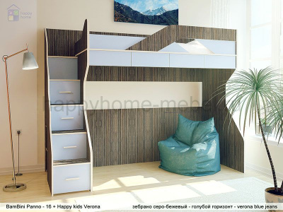 КРОВАТЬ-ЧЕРДАК BAMBINI PANNO 16