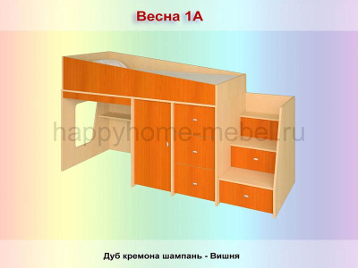 КРОВАТЬ-ЧЕРДАК РАДУГА ВЕСНА 3A
