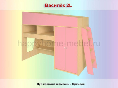 КРОВАТЬ-ЧЕРДАК РАДУГА ВАСИЛЕК 2L