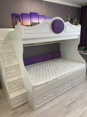 ДВУХЪЯРУСНАЯ КРОВАТЬ HAPPY KIDS ПРОВАНС 2