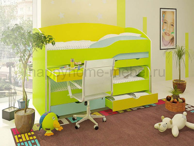 ДВУХЪЯРУСНАЯ КРОВАТЬ BAMBINI 8