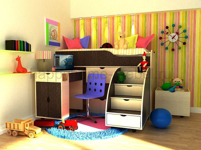 КРОВАТЬ-ЧЕРДАК BAMBINI 9